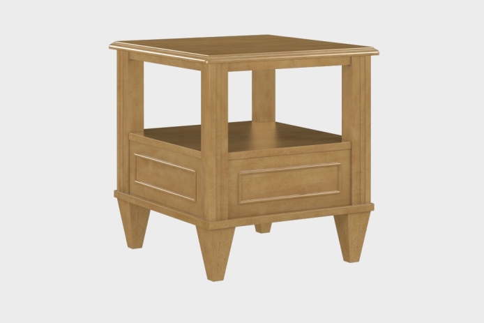 双层上隔板边几