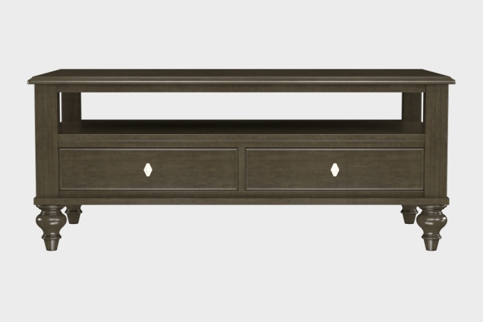 双抽上隔板茶几