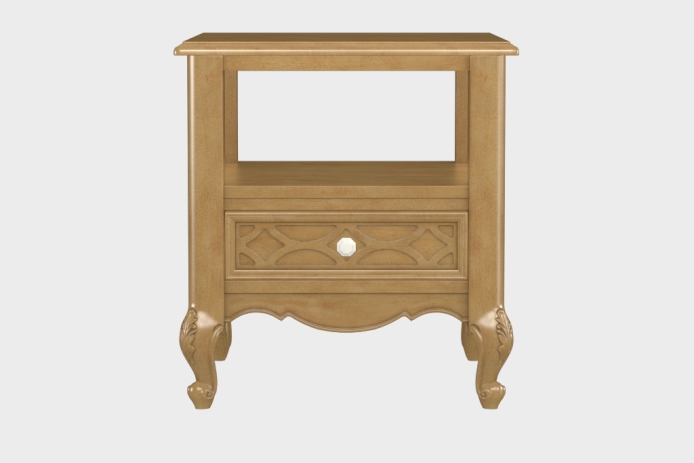 双层上隔板边几