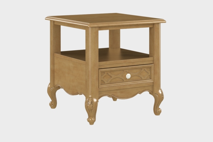 双层上隔板边几