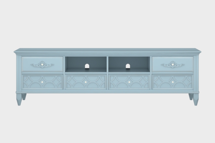 六抽双隔板电视柜