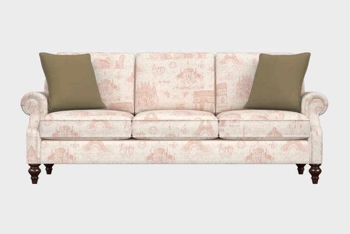 爵士款三人沙发