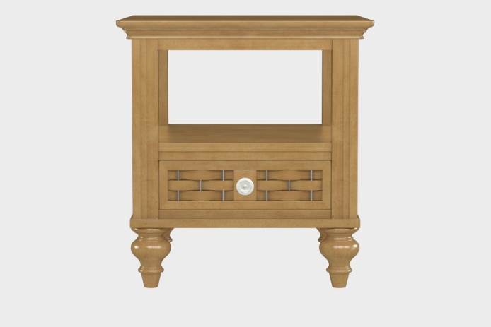 双层上隔板边几