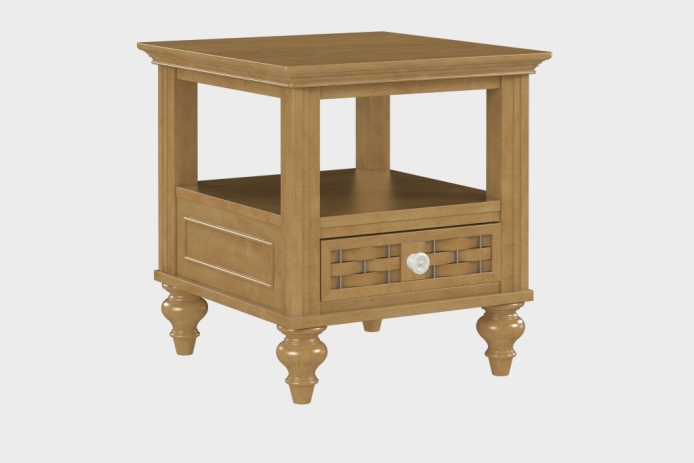 双层上隔板边几