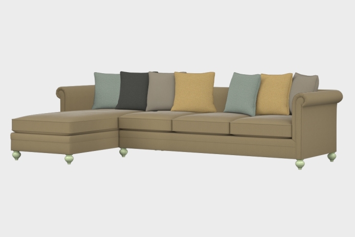 布艺-左三人+右贵妃