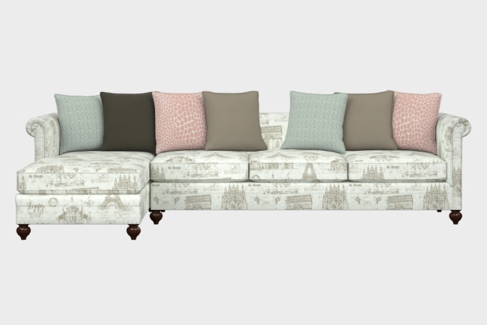 布艺-左三人+右贵妃