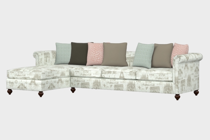 布艺-左三人+右贵妃