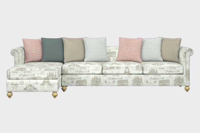 布艺-左三人+右贵妃