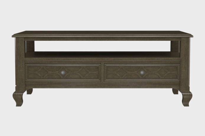 双抽上隔板茶几