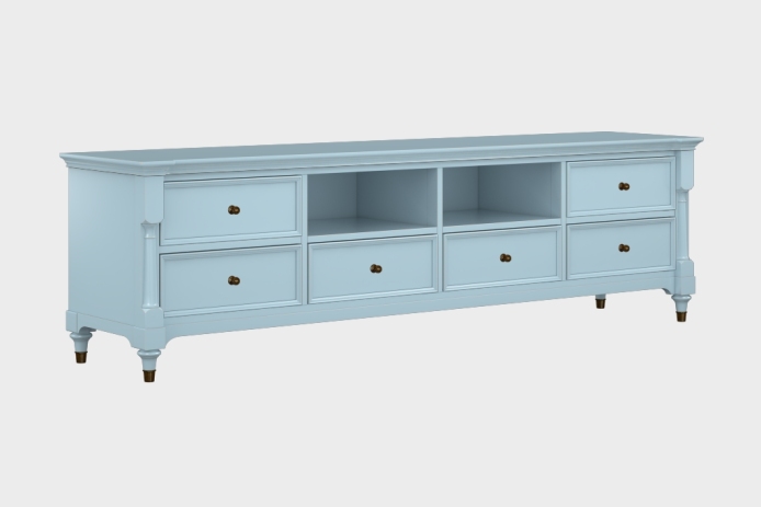 六抽双隔板电视柜