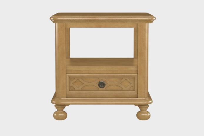 双层上隔板边几