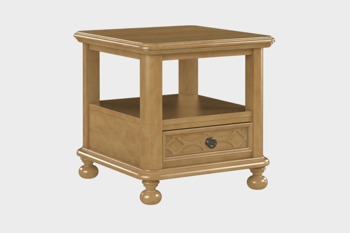 双层上隔板边几