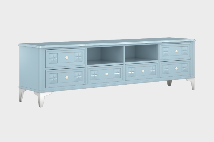 六抽双隔板电视柜