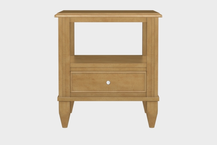 双层上隔板边几