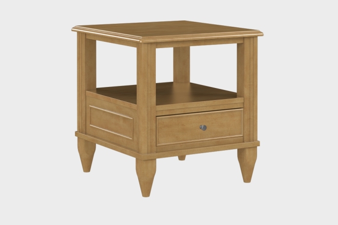 双层上隔板边几