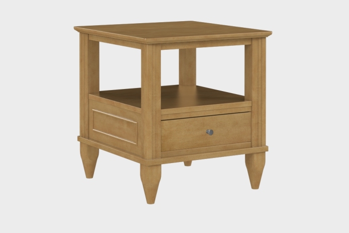 双层上隔板边几