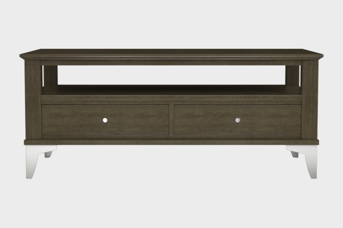 双抽上隔板茶几