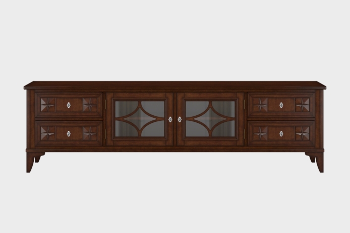 四抽双开门电视柜