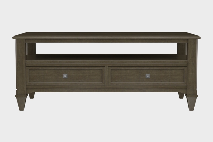 双抽上隔板茶几