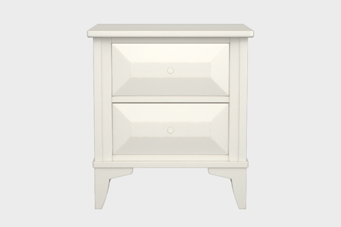 双抽床头柜