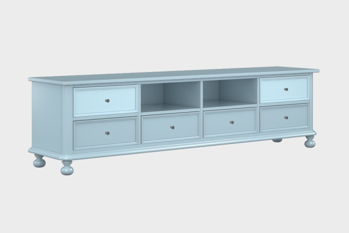 六抽双隔板电视柜