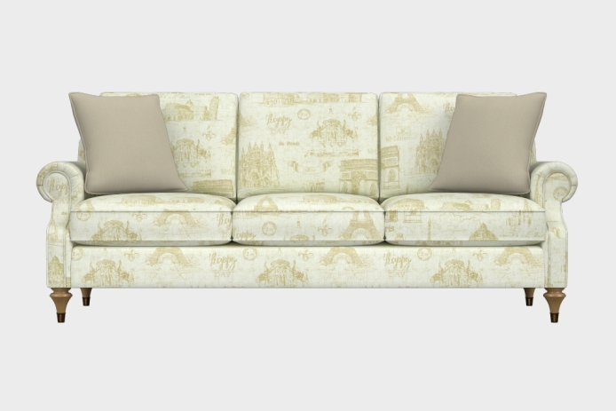 爵士款三人沙发