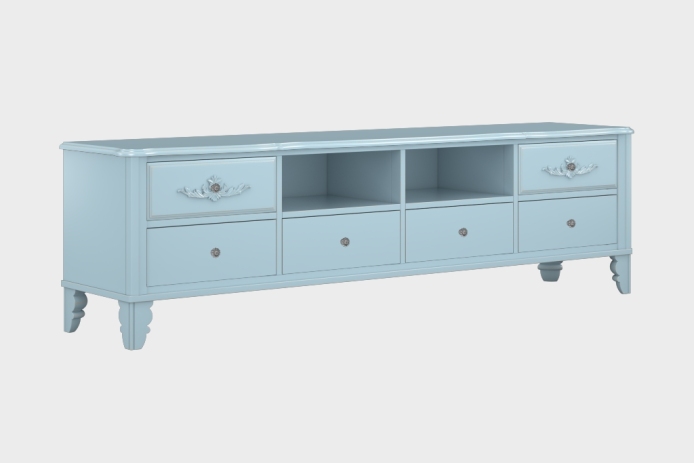 六抽双隔板电视柜