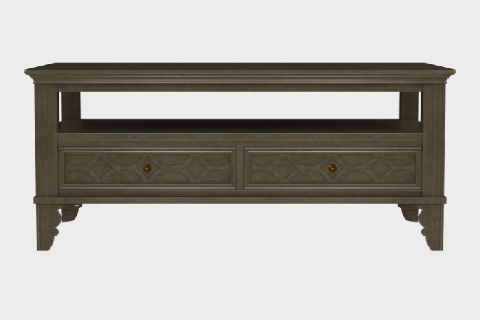 双抽上隔板茶几