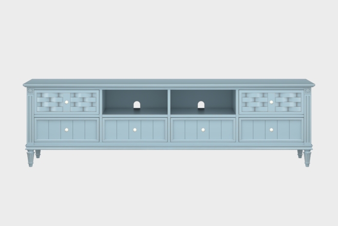 六抽双隔板电视柜