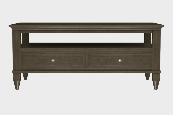 双抽上隔板茶几