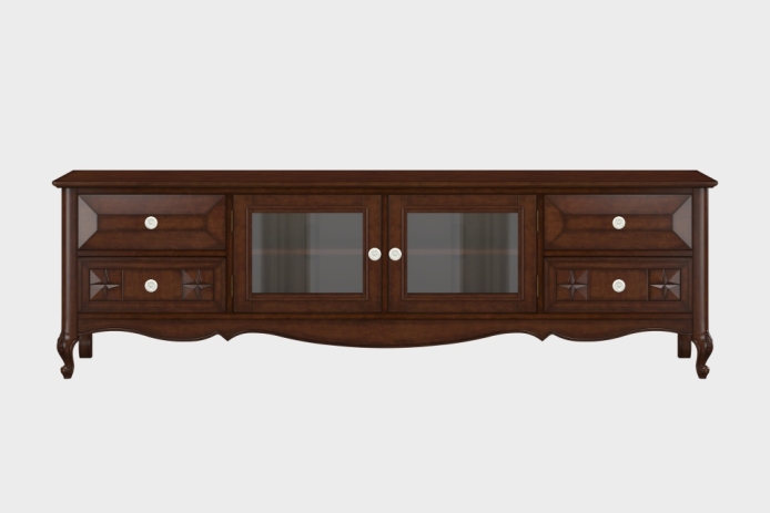 四抽双开门电视柜