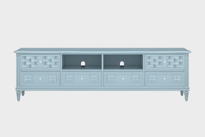 六抽双隔板电视柜