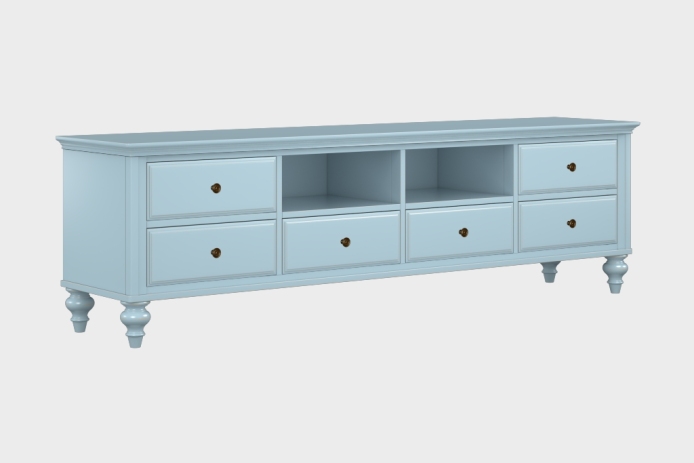 六抽双隔板电视柜