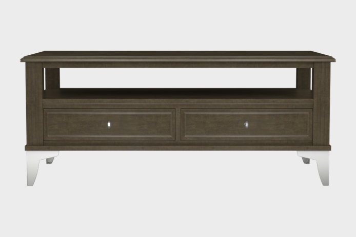 双抽上隔板茶几