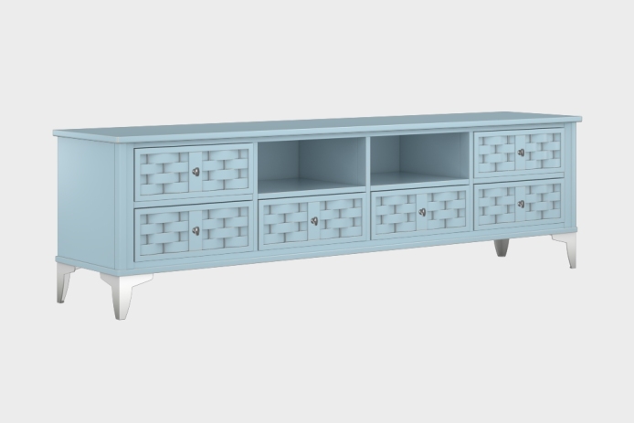 六抽双隔板电视柜