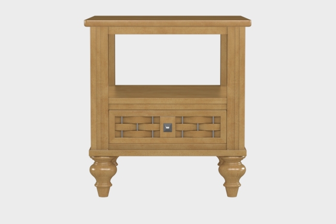 双层上隔板边几