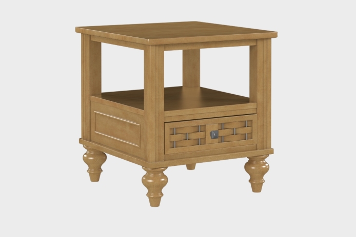 双层上隔板边几