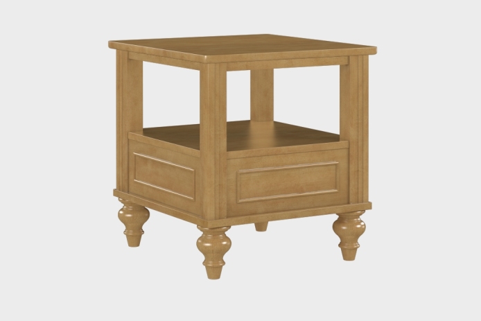 双层上隔板边几