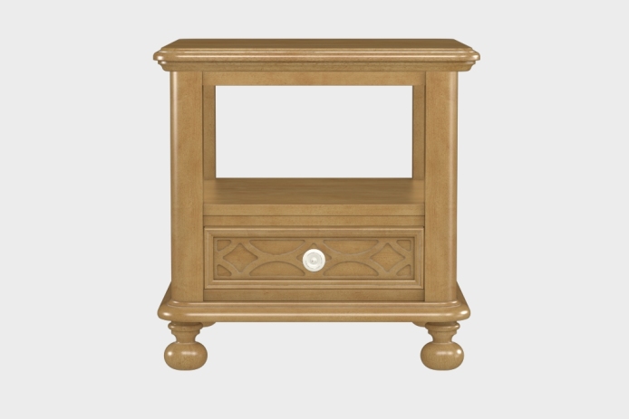 双层上隔板边几