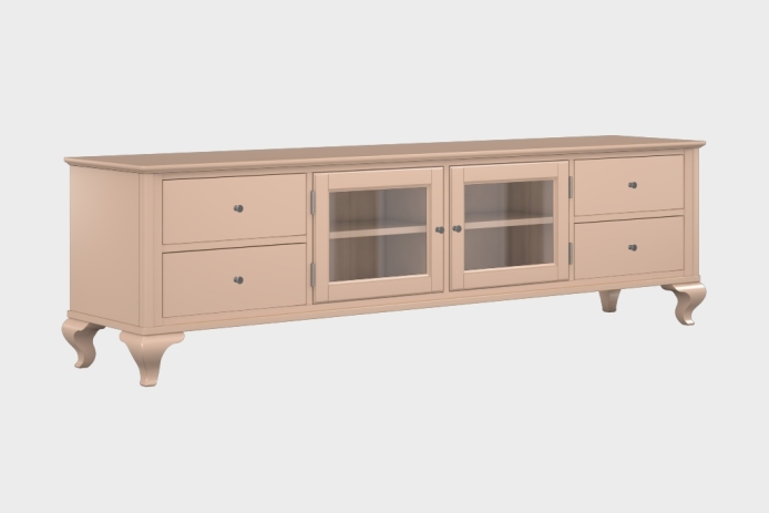 四抽双开门电视柜